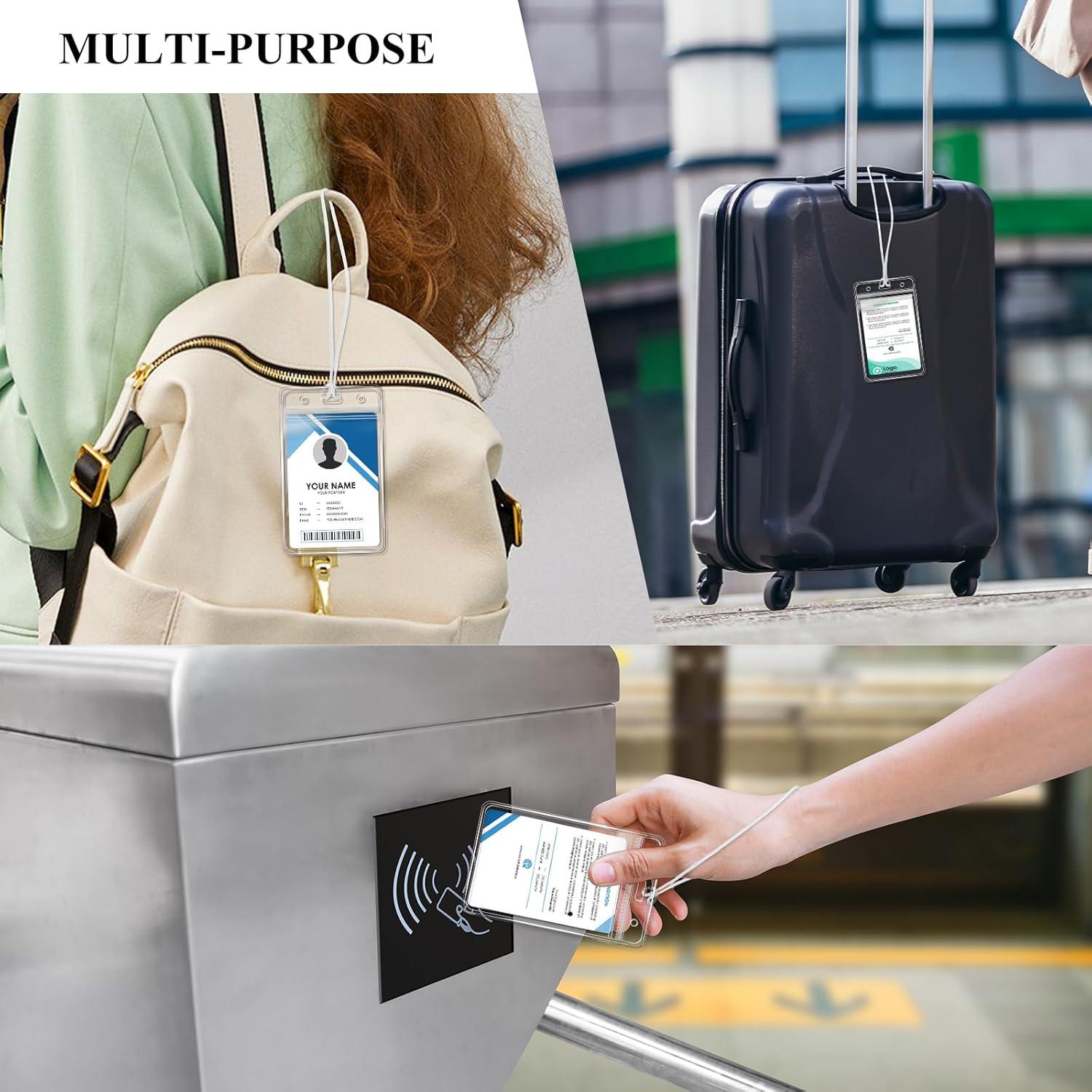 Paquete de 10 Sujetadores de Etiquetas de Equipaje Koorito