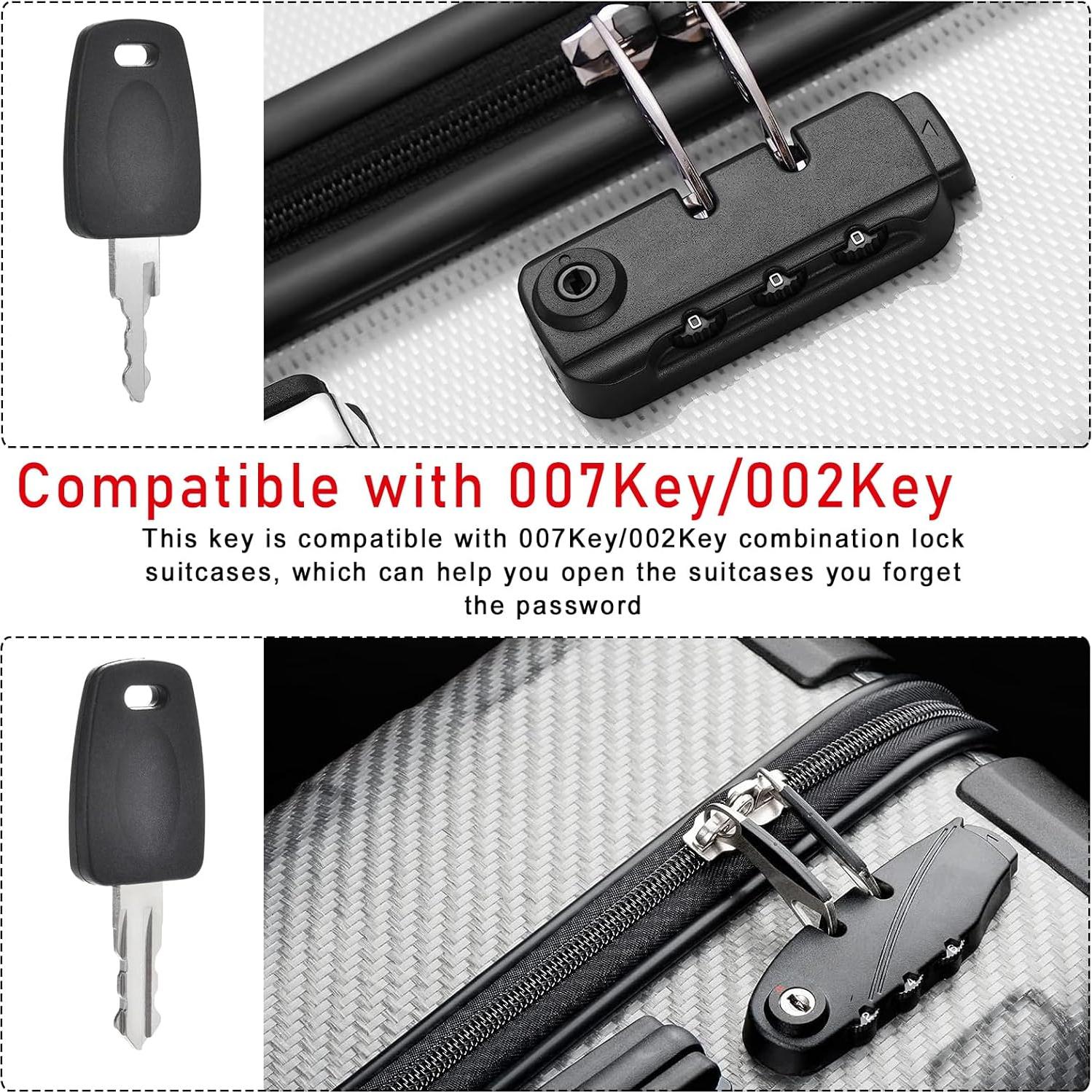 2 Llaves Compatibles Celeyearnirs 002 Key Master para Maletas