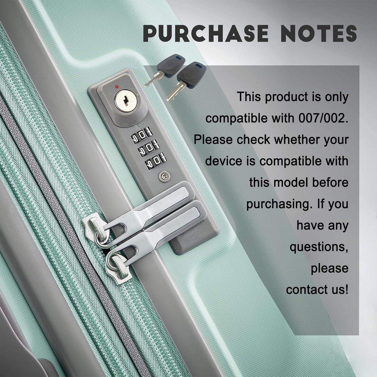 2 Llaves Compatibles Celeyearnirs 002 Key Master para Maletas