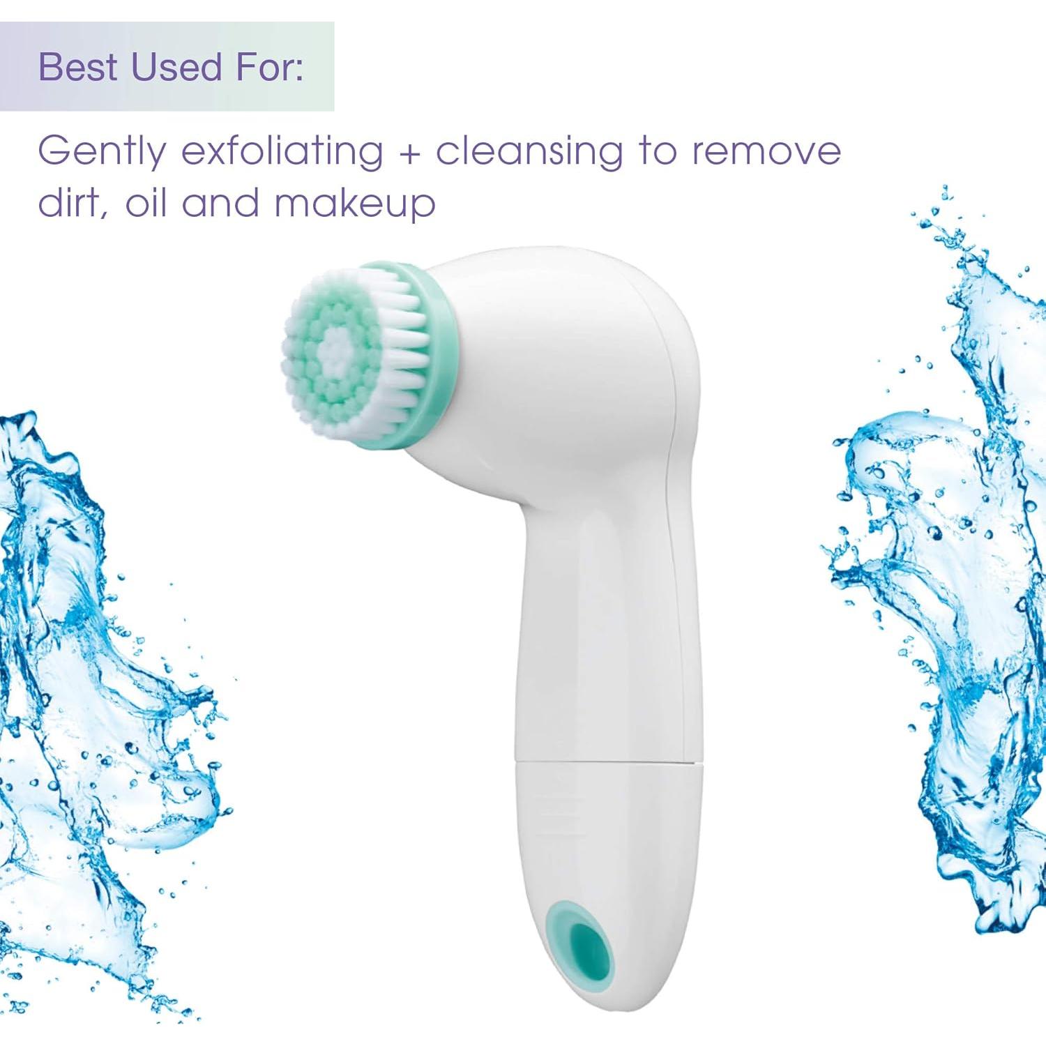 Cepillo Facial de Limpieza a Batería Conair True Glow 4 Piezas