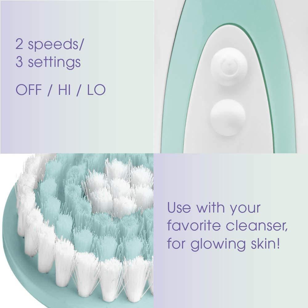 Cepillo Facial de Limpieza a Batería Conair True Glow 4 Piezas