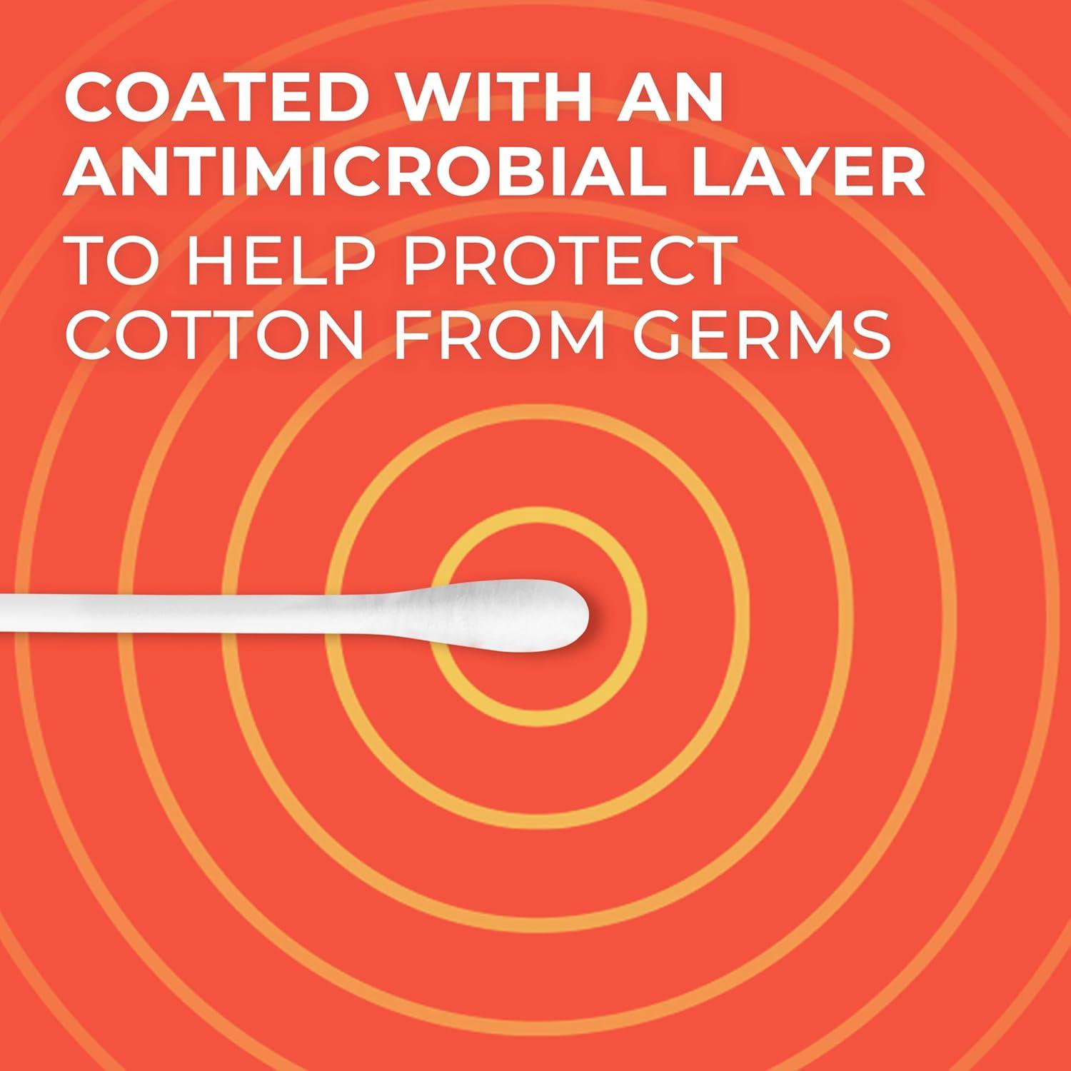 Bastones de Algodón Q-tips Escudo de Higiene Paquete de 2