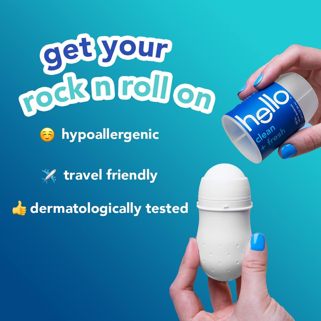 Desodorante Roll On Hola Limpio & Fresco Sin Aluminio 48g x2