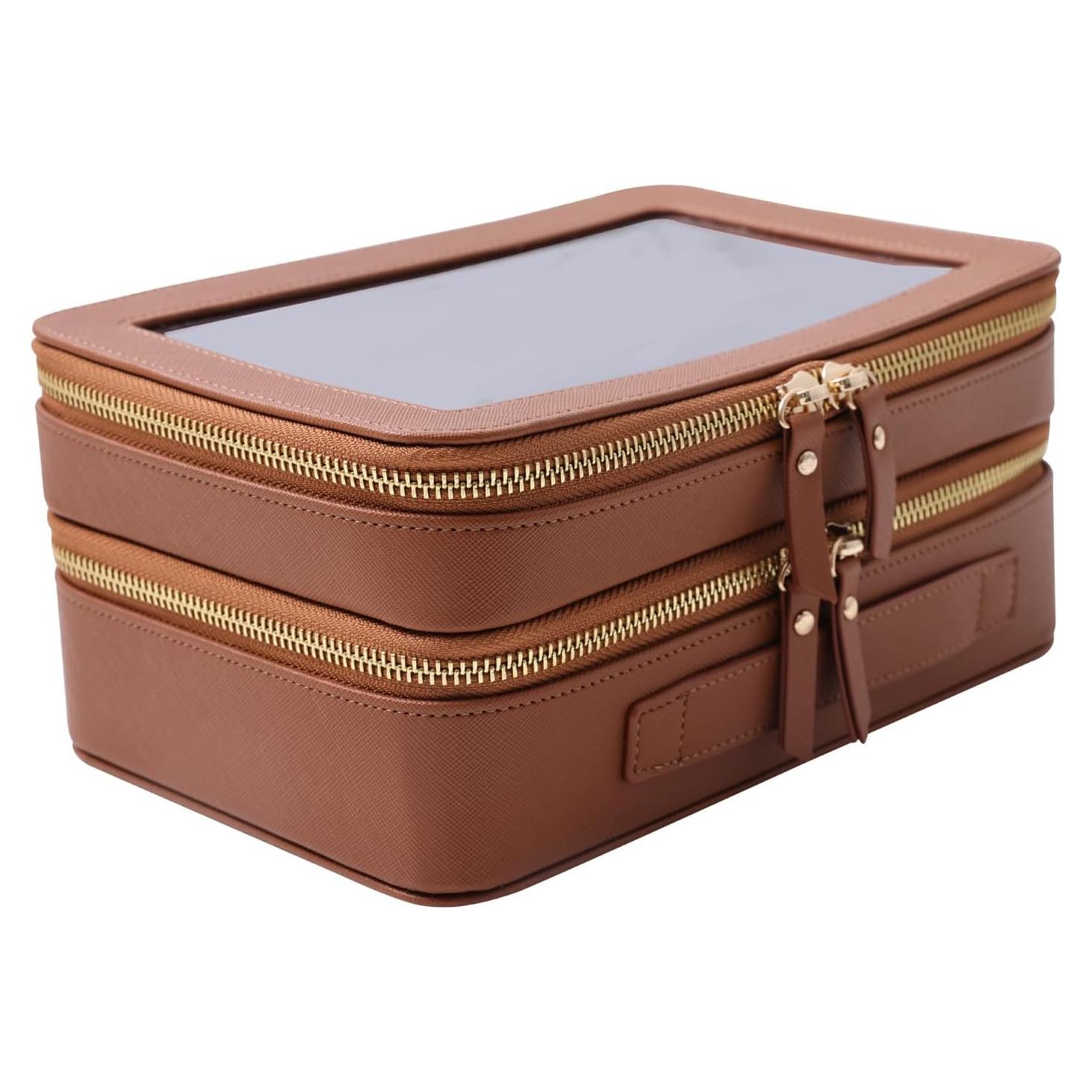 Bolsa de Aseo de Viaje Transparente SANHECUN SHC-TL-2 Marrón