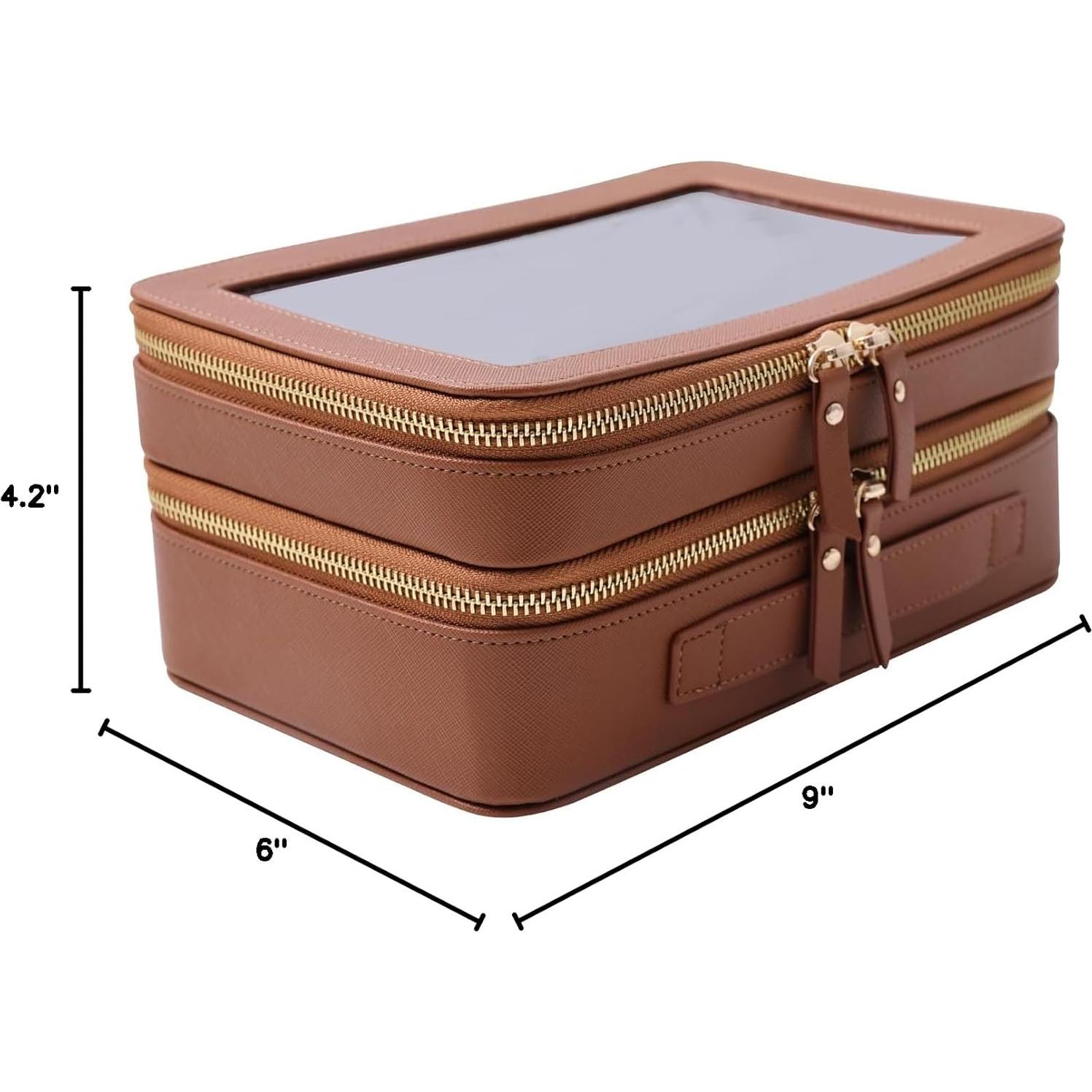 Bolsa de Aseo de Viaje Transparente SANHECUN SHC-TL-2 Marrón