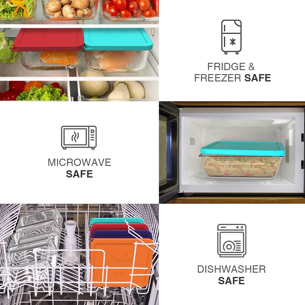 Cubiertas de Silicona Rectangulares 11 Tazas SOPHICO 2PACK