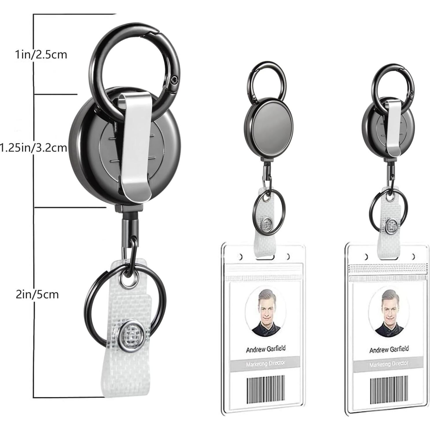 Paquete de 2 Sujetadores de Insignia FadyRaye Metal 55cm