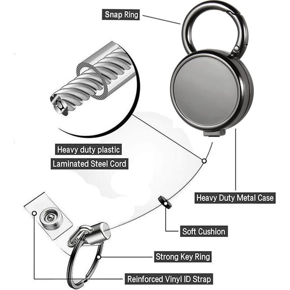 Paquete de 2 Sujetadores de Insignia FadyRaye Metal 55cm