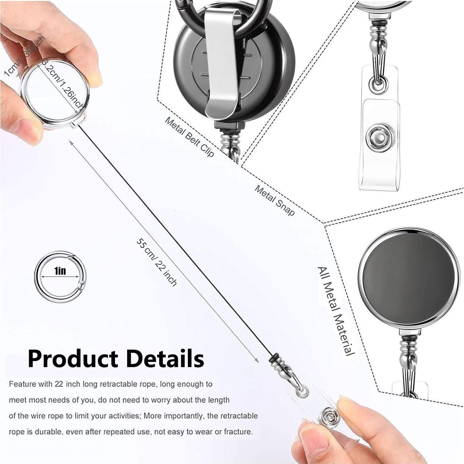 Paquete de 2 Sujetadores de Insignia FadyRaye Metal 55cm