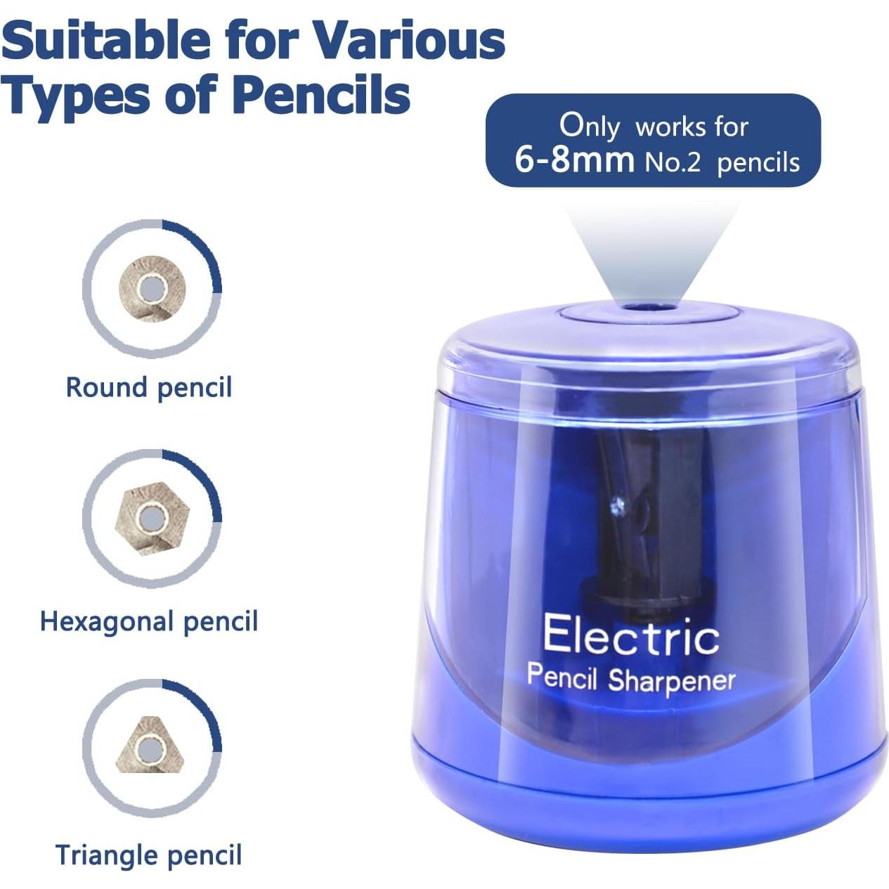 Sacapuntas Eléctrico Zankocat Automático Portátil Azul