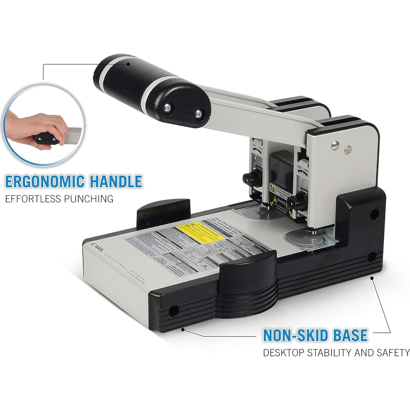 Perforadora Carl XHC-2100N de 2 Agujeros para 100 Hojas