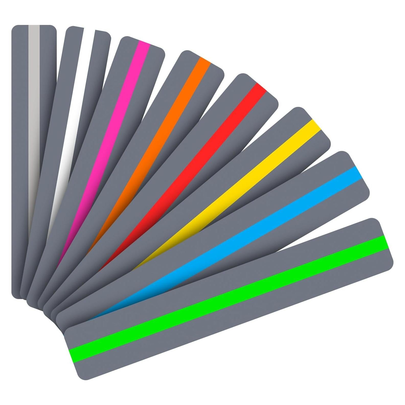 Tiras de Lectura Guiada Heetobcos - 8 Colores para Dislexia