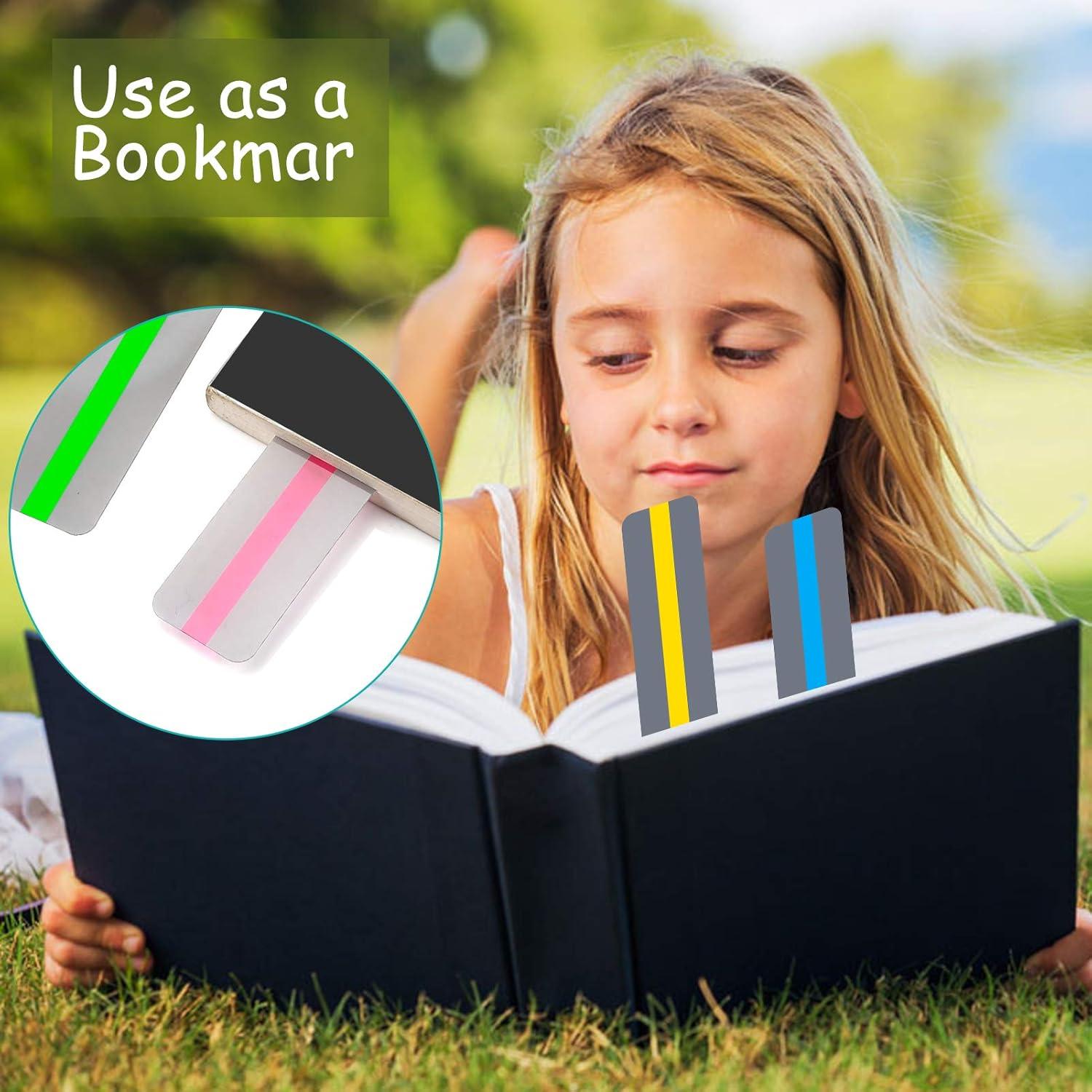 Tiras de Lectura Guiada Heetobcos - 8 Colores para Dislexia