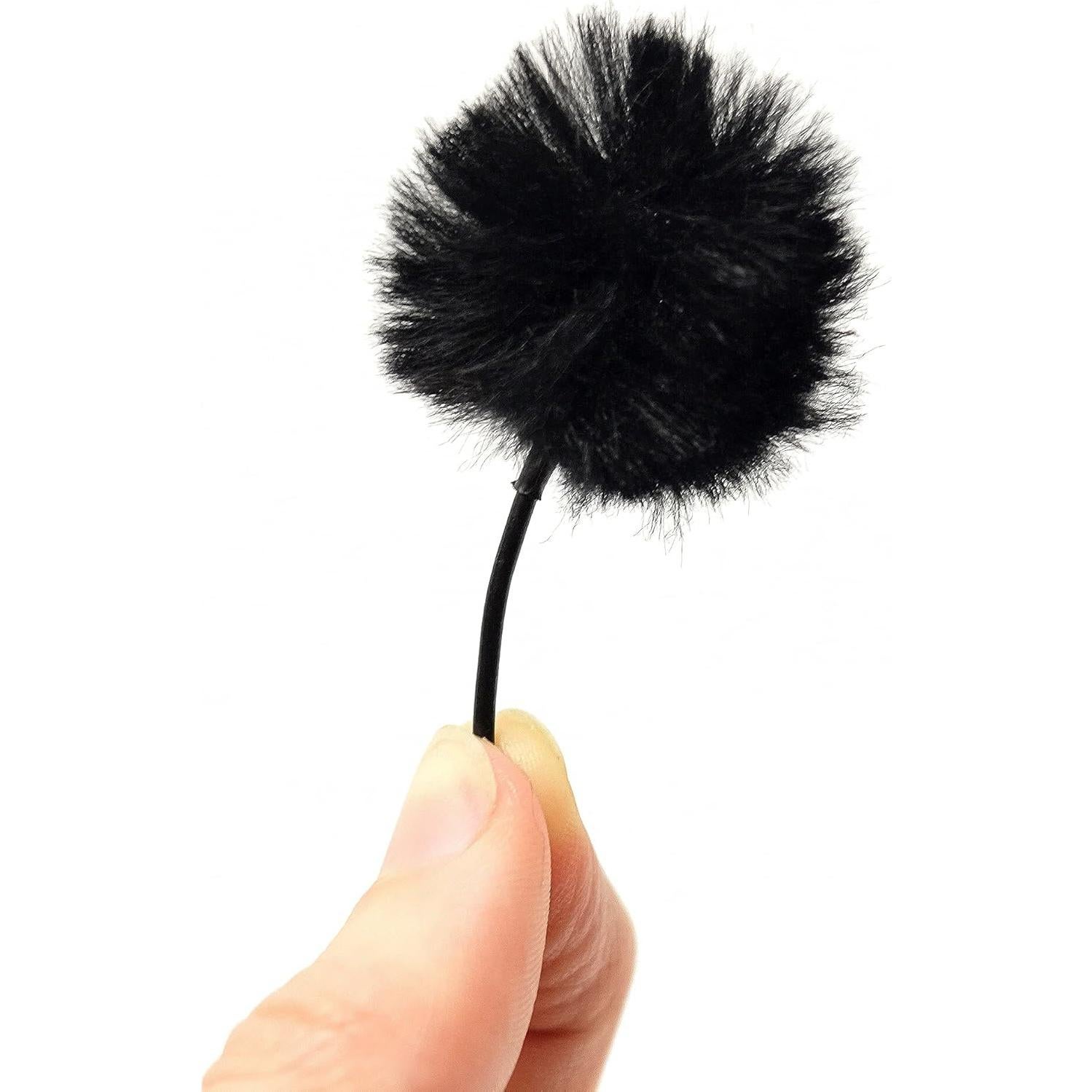 Paravientos Mini URSA de Piel para Micrófonos Lavalier - 9 Círculos Negros