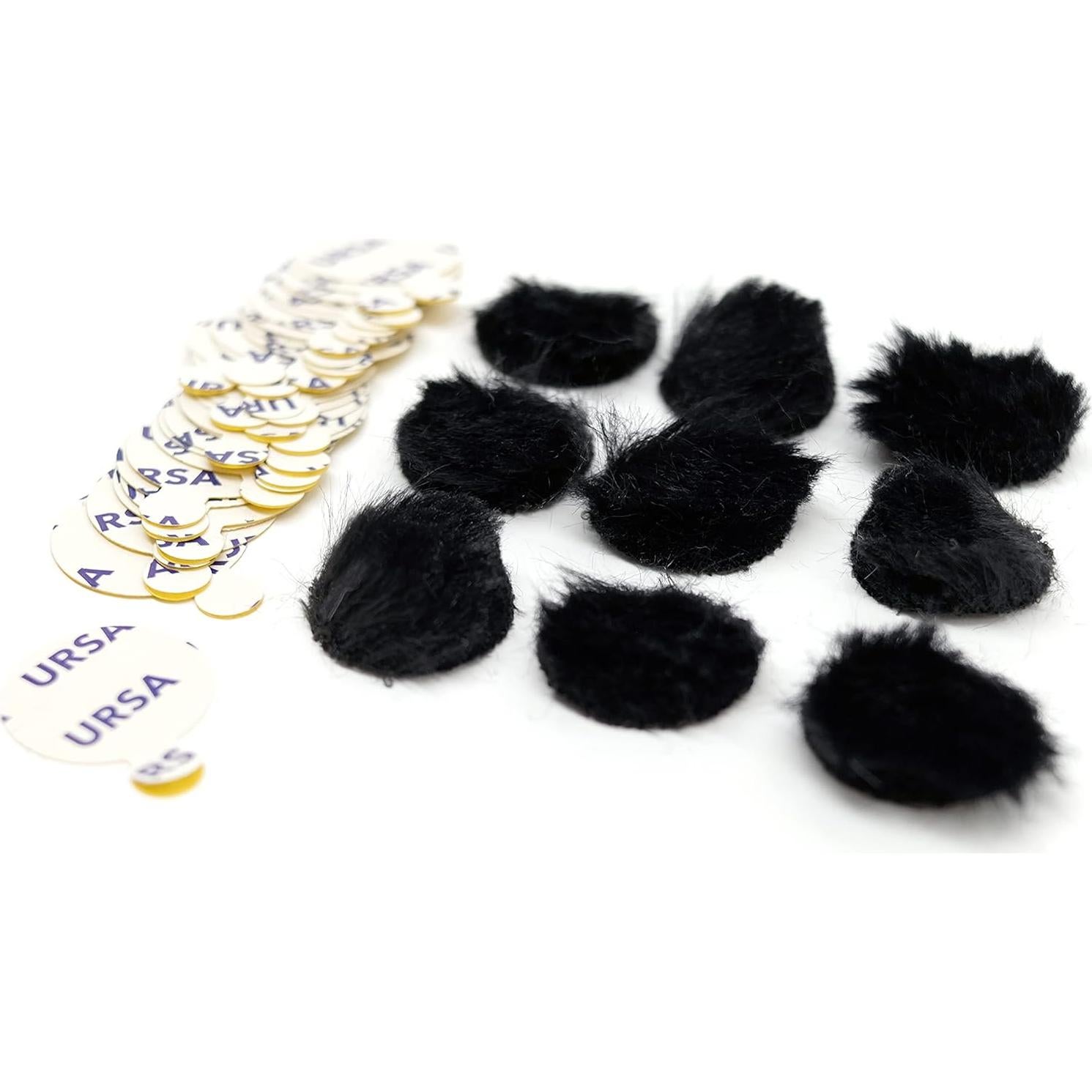 Paravientos Mini URSA de Piel para Micrófonos Lavalier - 9 Círculos Negros