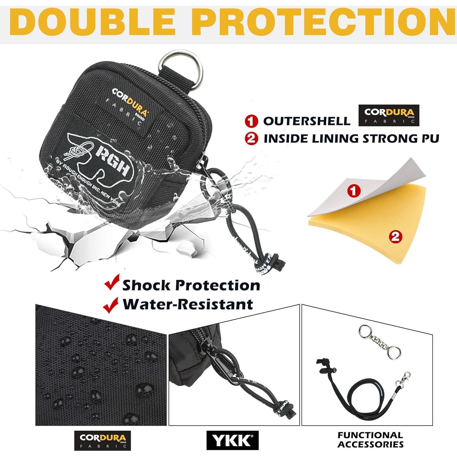 Funda para Auriculares Rough Enough RE8536 Negra con Lanyard