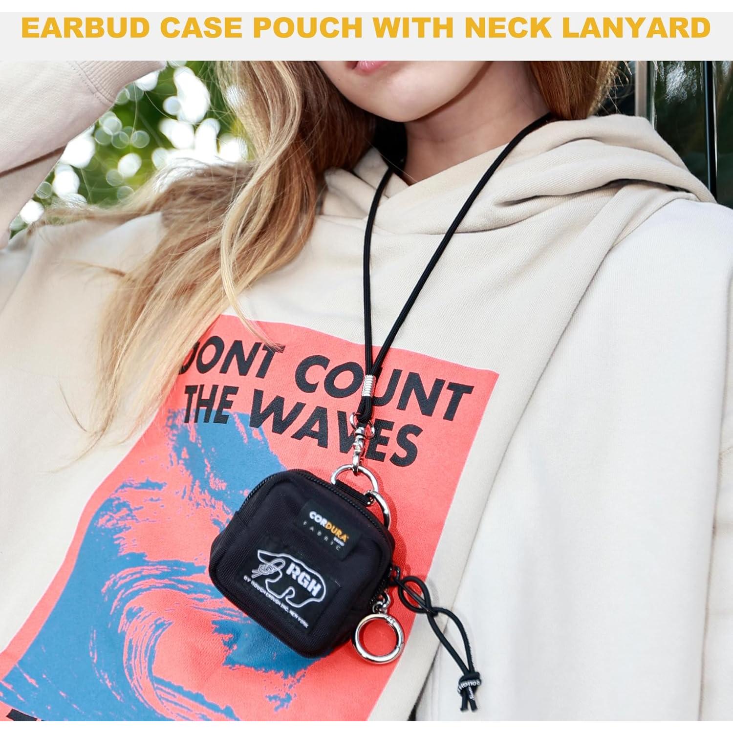 Funda para Auriculares Rough Enough RE8536 Negra con Lanyard