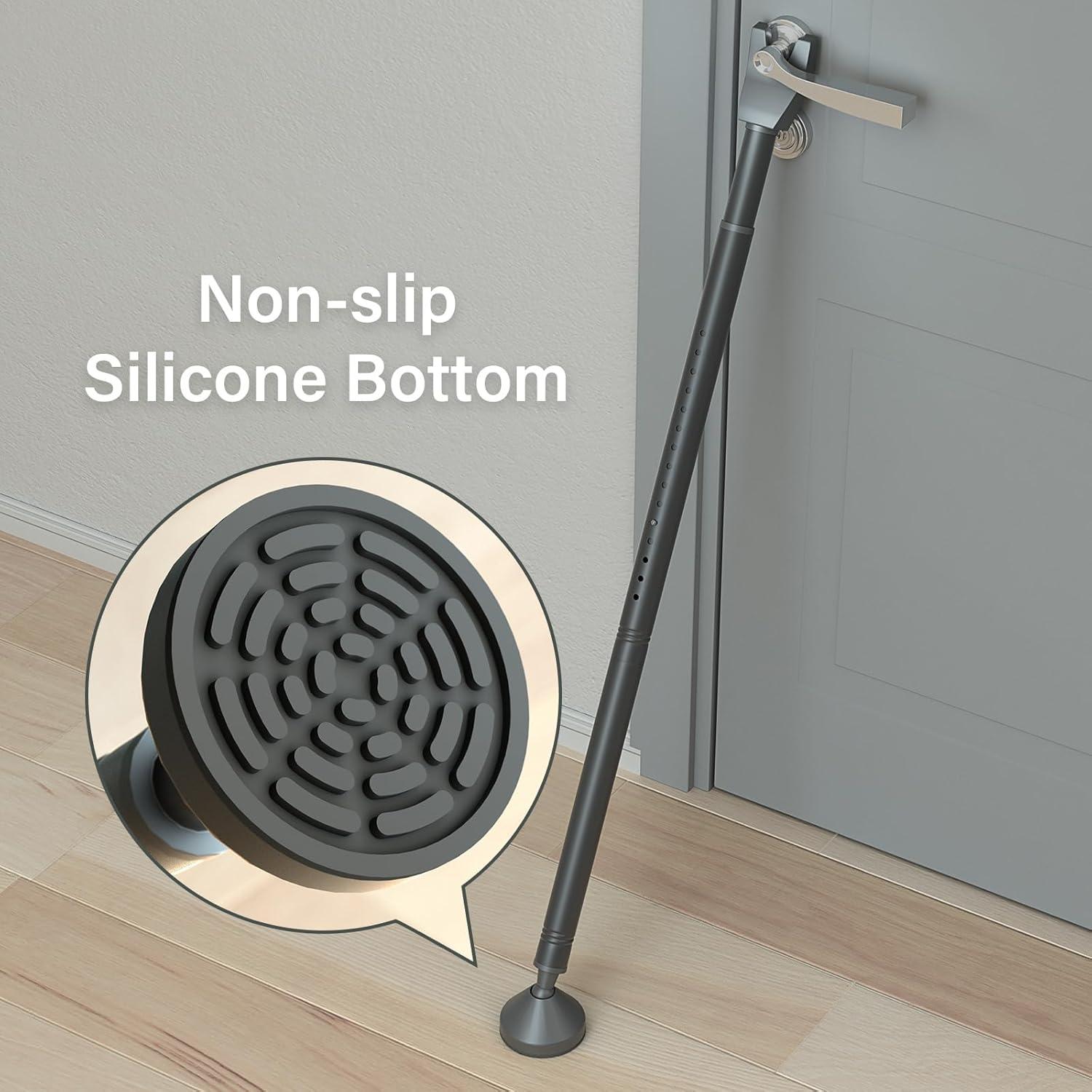 Barra de Seguridad para Puertas Aglaiprty S-B-2 Ajustable Negro