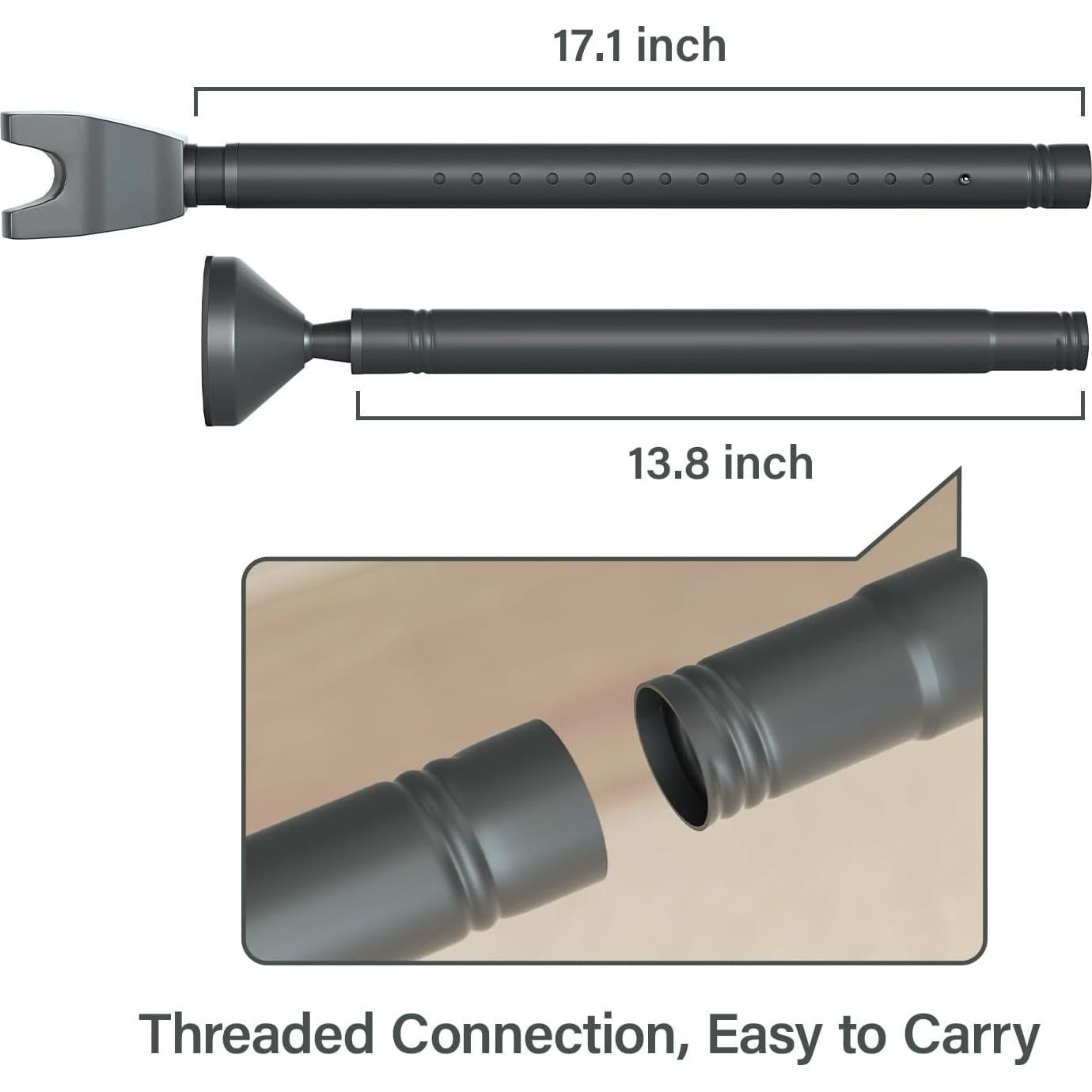 Barra de Seguridad para Puertas Aglaiprty S-B-2 Ajustable Negro