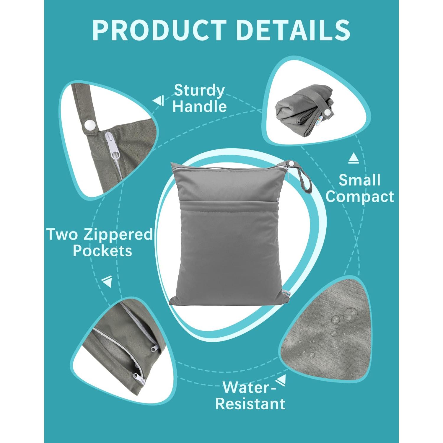 Bolsas Húmedas y Secas Babygoal 3 Unidades Impermeables