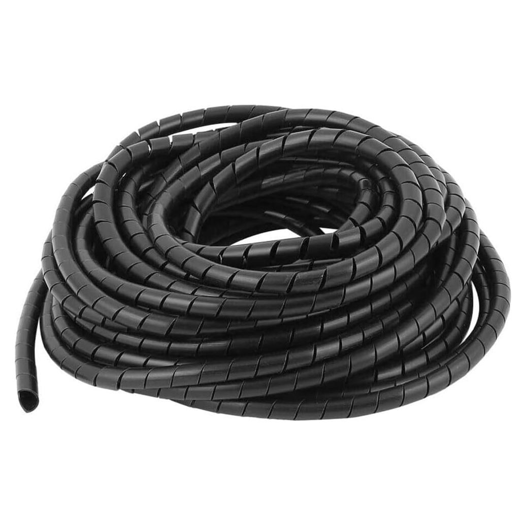 Envoltura de Cable Espiral Lhazemu 6 mm x 13.72 m Negro