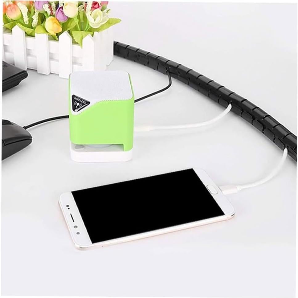 Envoltura de Cable Espiral Lhazemu 6 mm x 13.72 m Negro