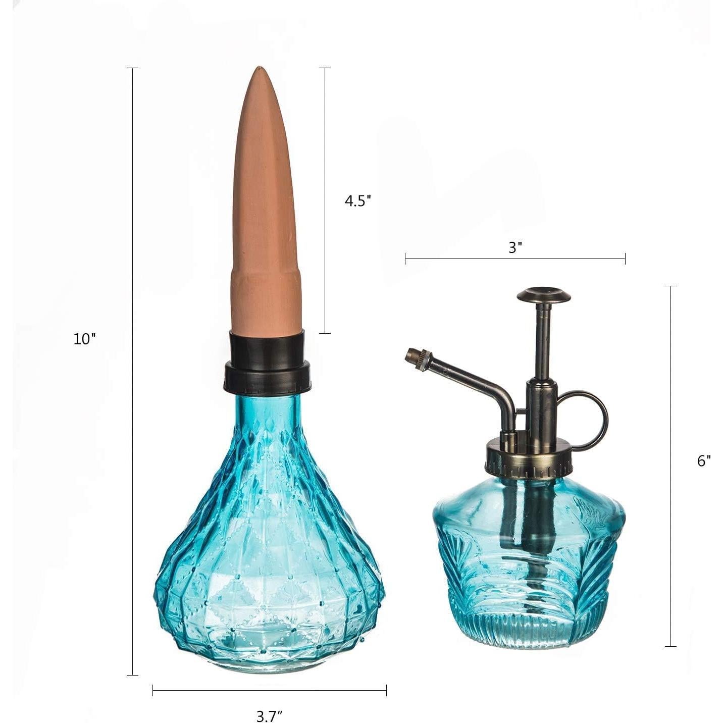 Juego de Mini Regadera de Vidrio Topadorn - Riego de Plantas