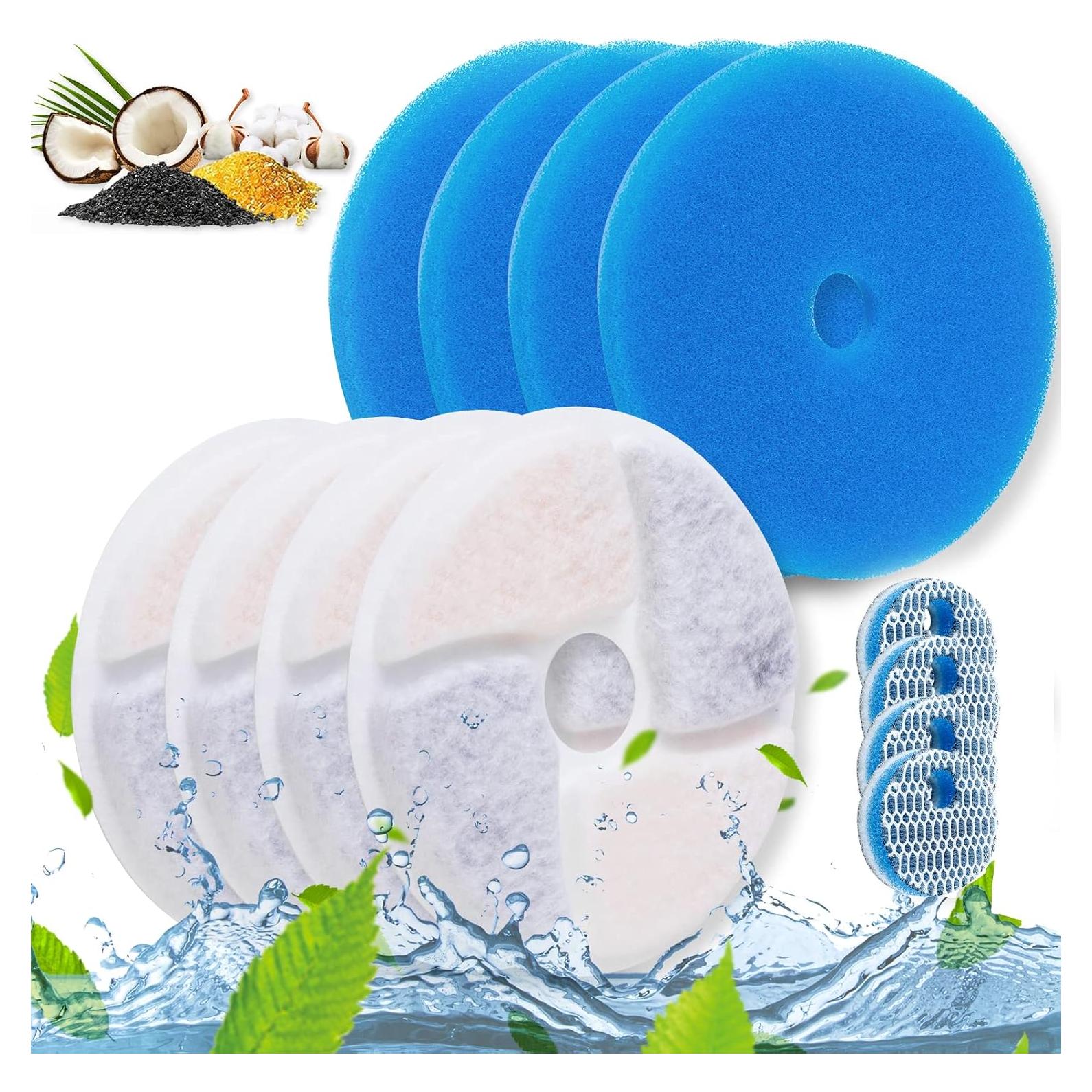 Filtros de Agua para Gatos Biubiucat - 4 Piezas Carbono Activo