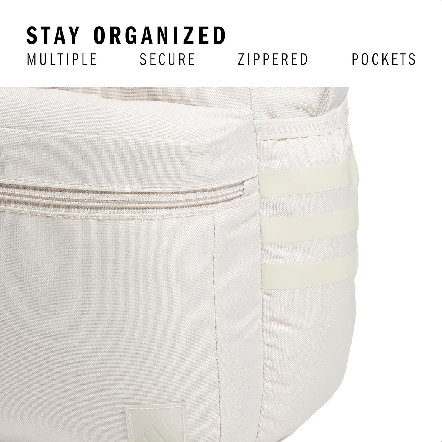 Mochila clásica adidas 3-Stripe unisex con funda para laptop