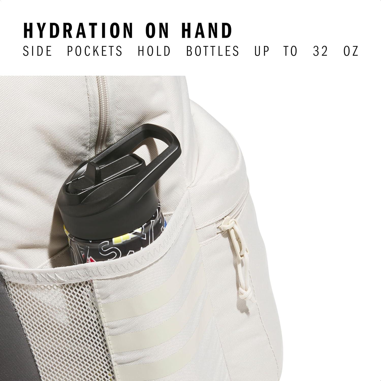 Mochila clásica adidas 3-Stripe unisex con funda para laptop