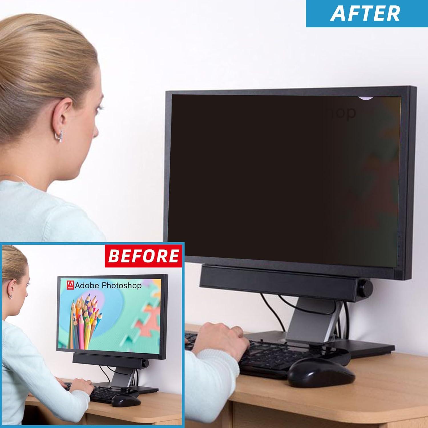 Paquete de 2 Filtros de Privacidad GUMIKE 21.5" Anti-reflejos