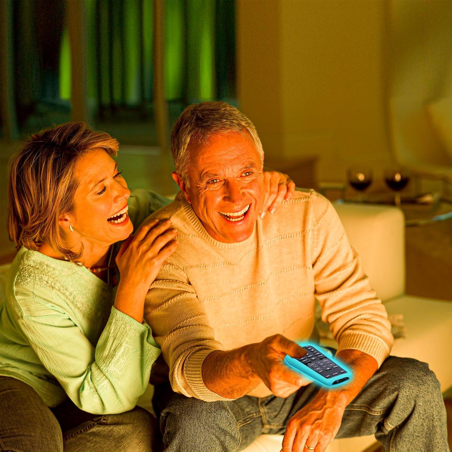 Funda de Silicona Brillante Azul para Control Remoto AT&T C71KW