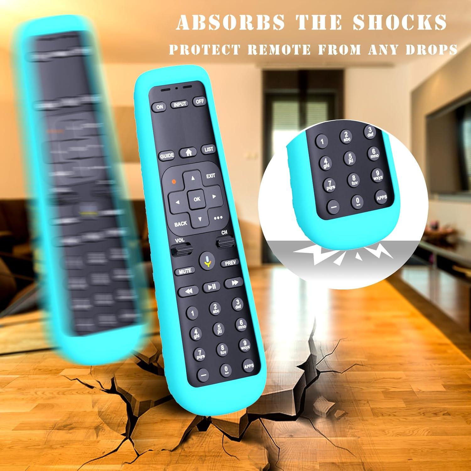 Funda de Silicona Brillante Azul para Control Remoto AT&T C71KW