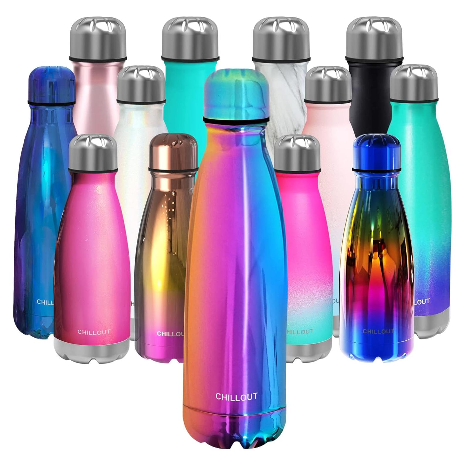 Botella de Agua CHILLOUT LIFE 500ml Acero Inoxidable Aislada