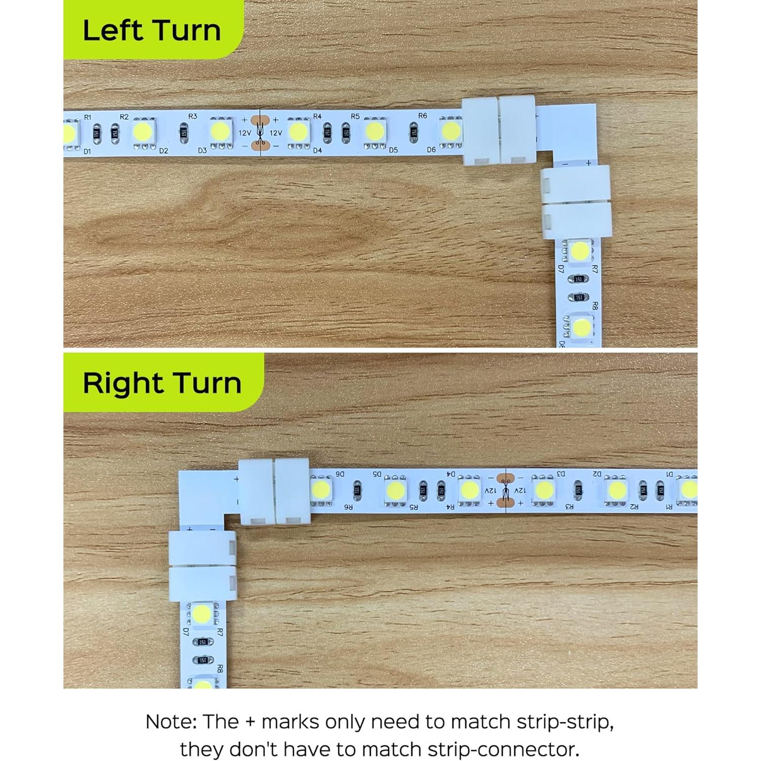 Conectores LED 2 Pines JACKYLED 8mm - 32 Piezas