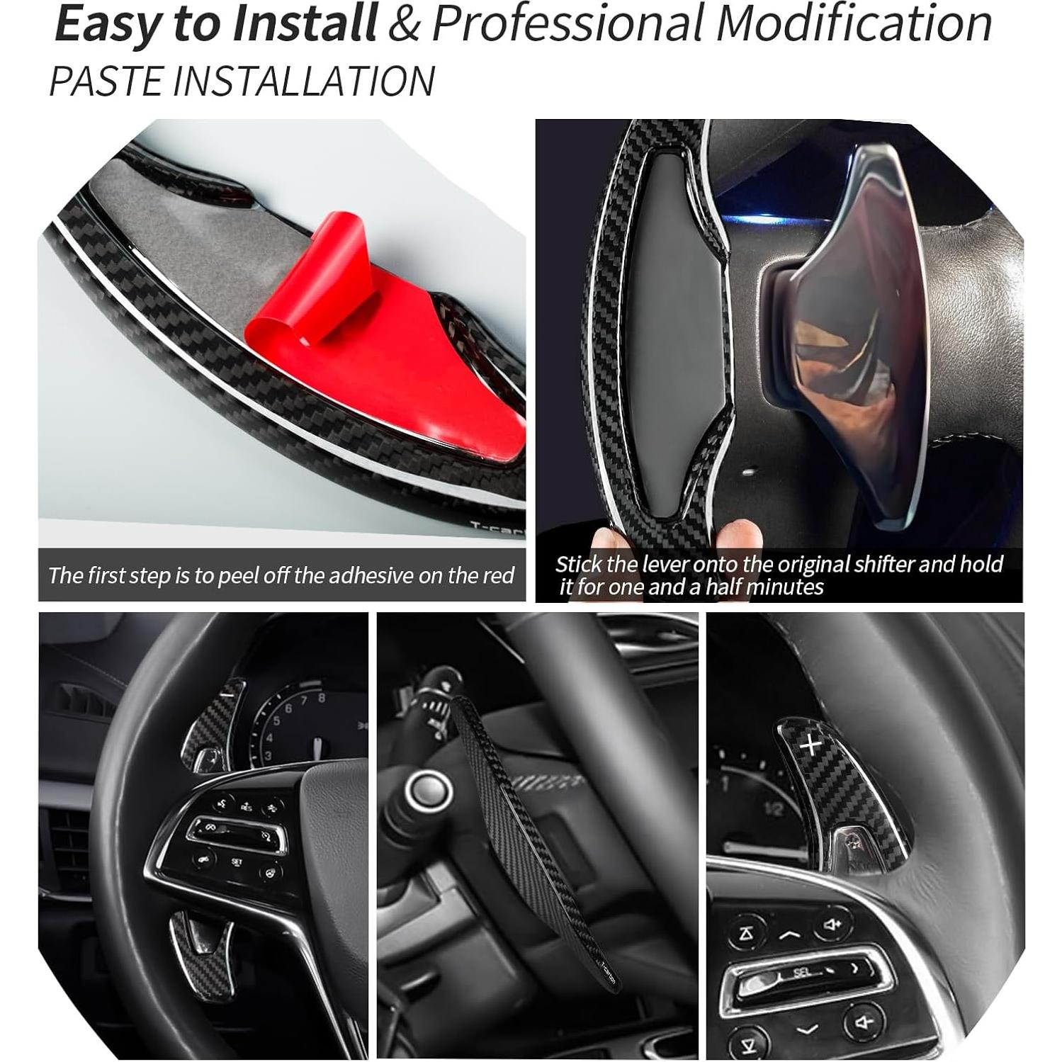 Extensiones de Palanca de Cambio T-carbon para Cadillac ATS 2014-2019