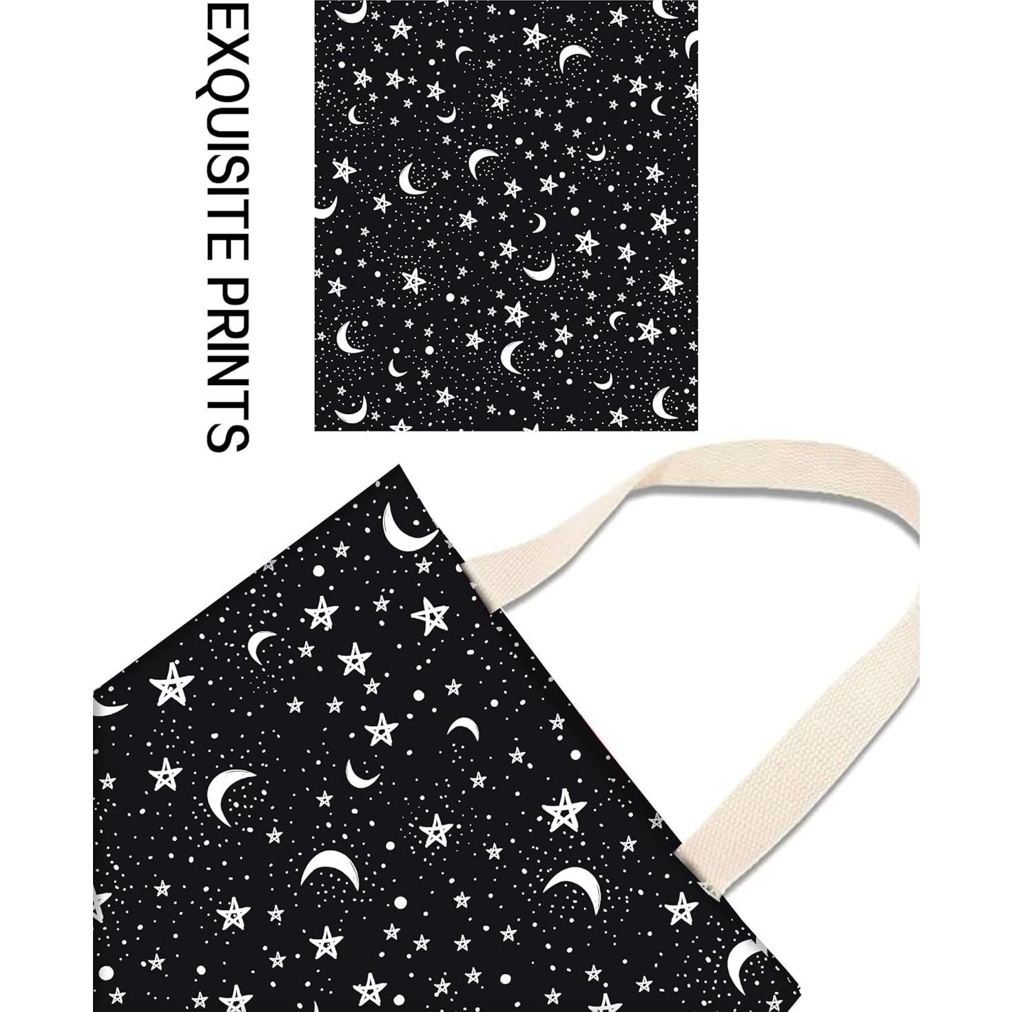 Basurero de Auto Colgante ANKVRP Estrella y Luna Negra Blanca