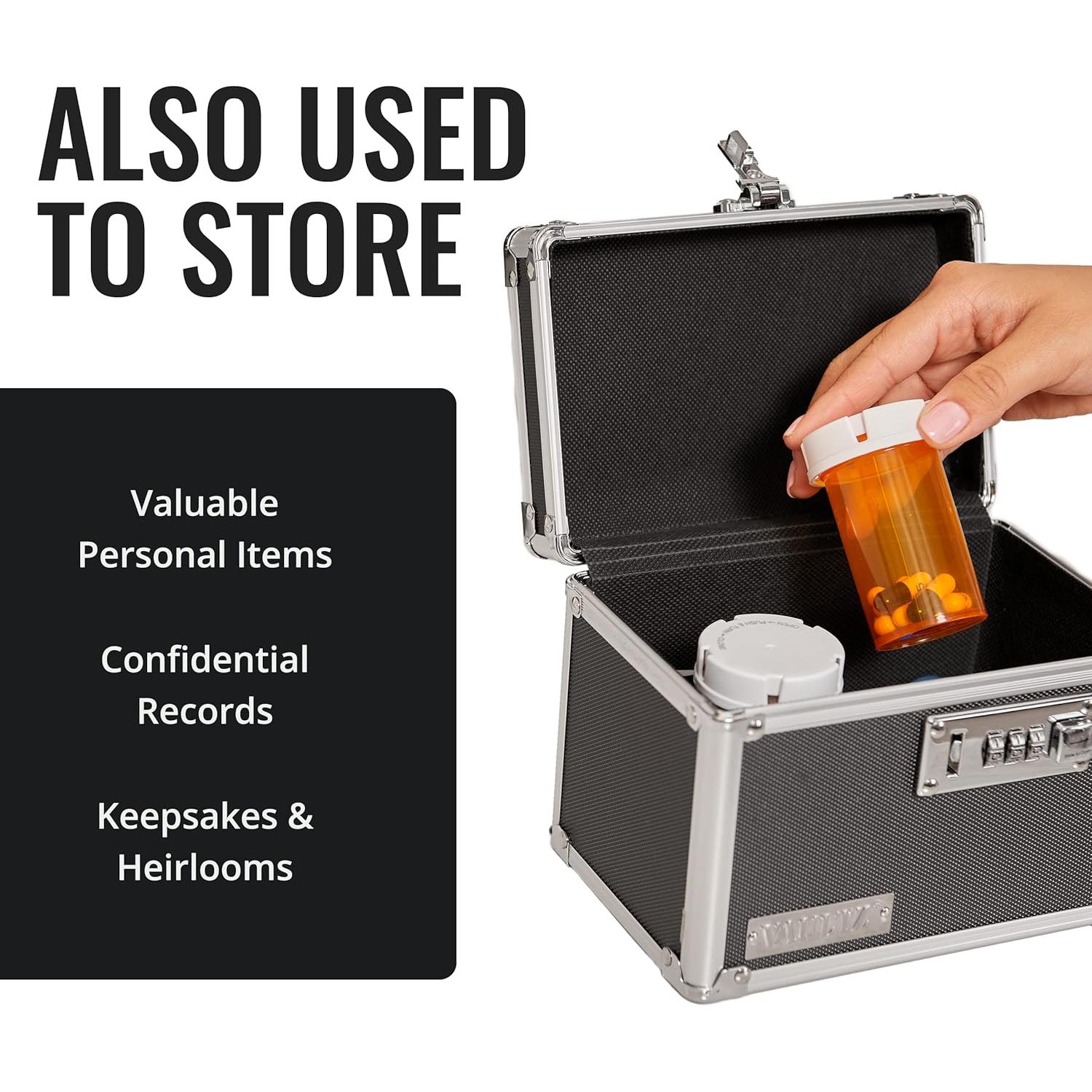 Caja de Seguridad Vaultz para Medicamentos 12.7x17.8x12.7cm