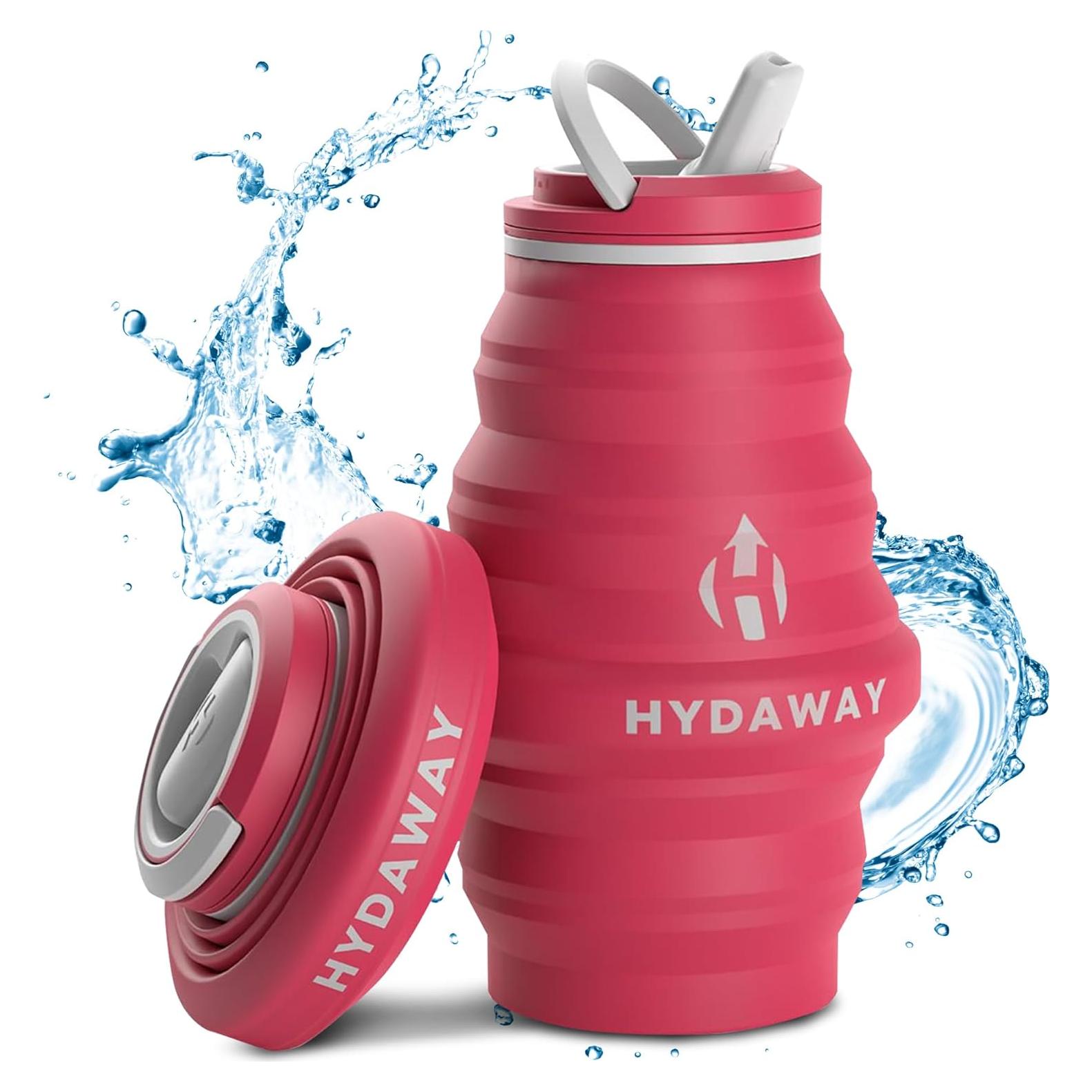 Botella de Agua Plegable HYDAWAY 500ml - Ligera y a Prueba de Fugas