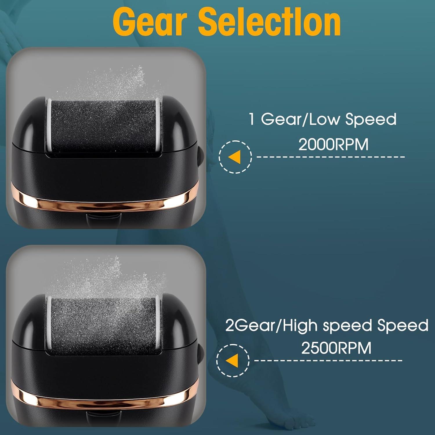 Exfoliador de pies eléctrico Meyluth, kit pedicura 17 en 1