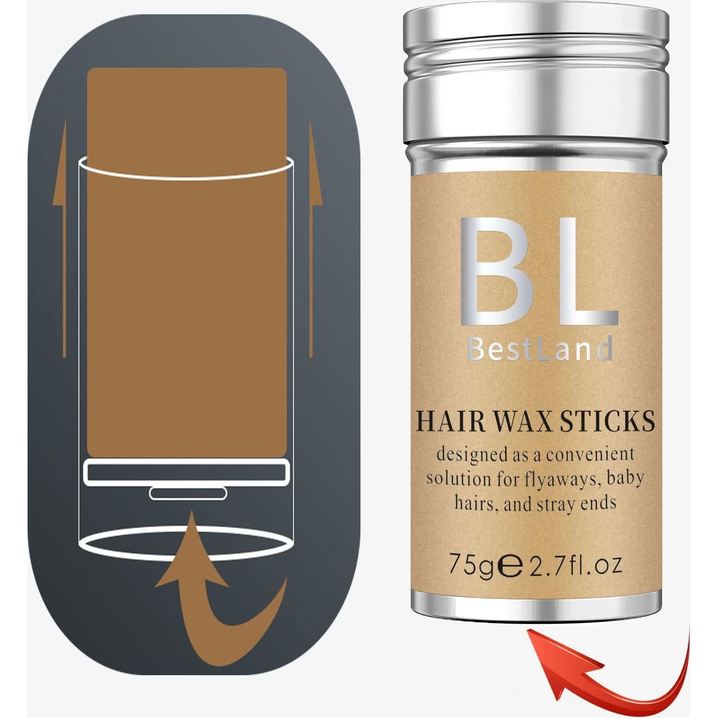 Juego de Cera para Cabello BestLand - 4 Piezas, Negro