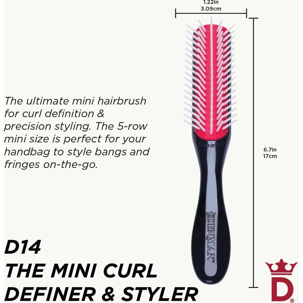 Cepillo para Cabello Rizado Denman Mini Curl Definer D14