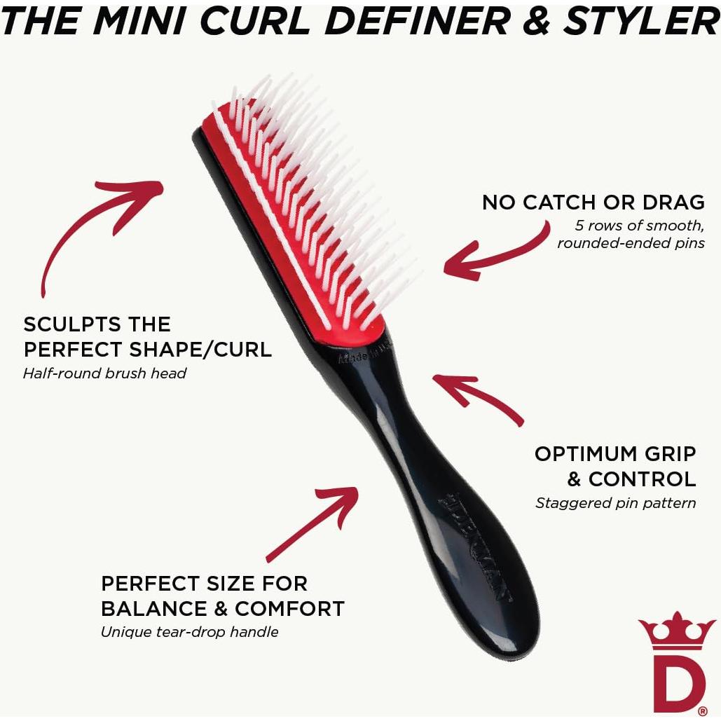 Cepillo para Cabello Rizado Denman Mini Curl Definer D14