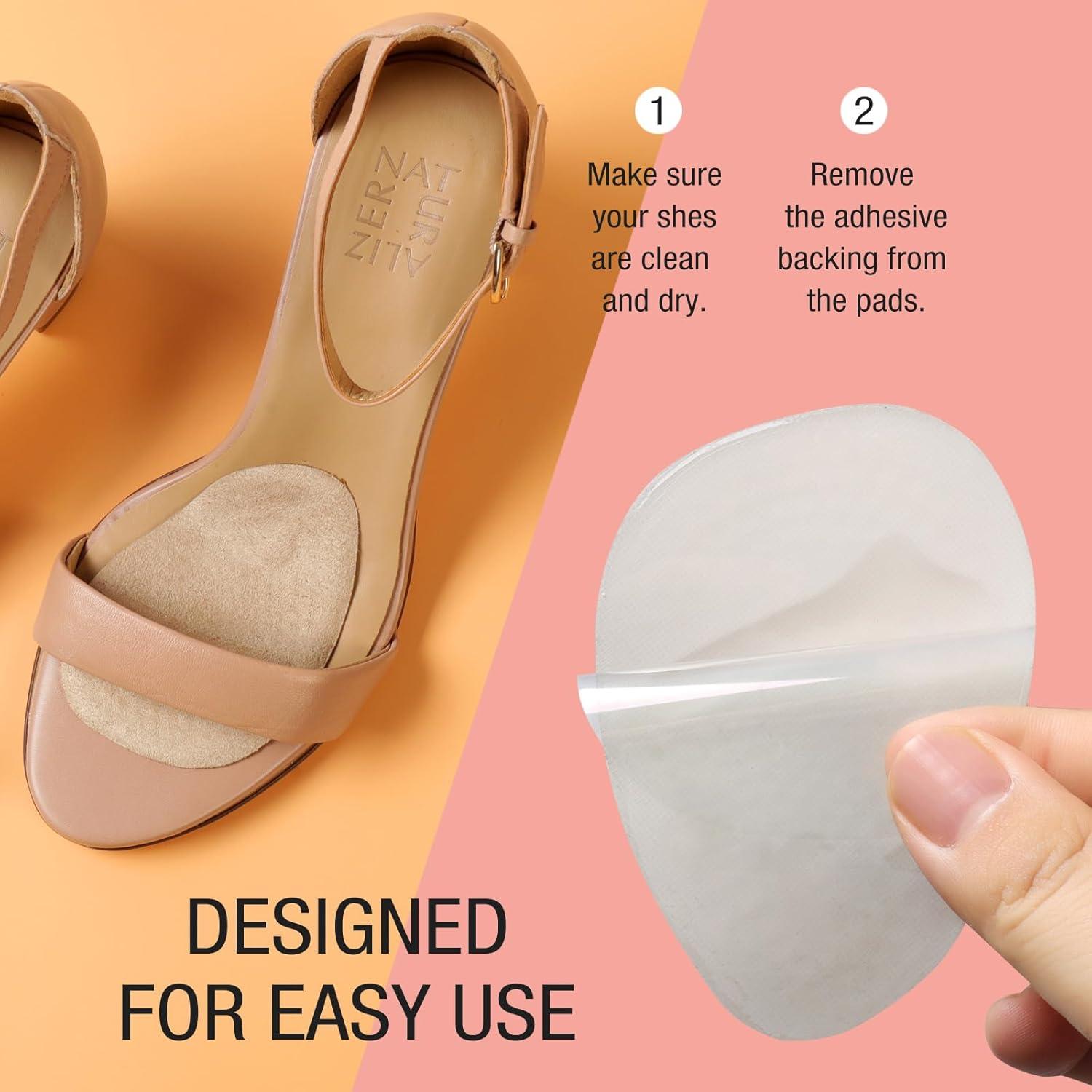 Almohadillas Metatarsales Ashoesert - 4 Pares Beige para Alivio del Dolor