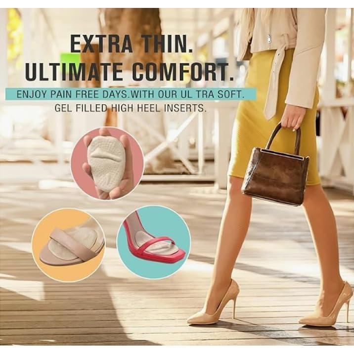 Almohadillas Metatarsales Ashoesert - 4 Pares Beige para Alivio del Dolor