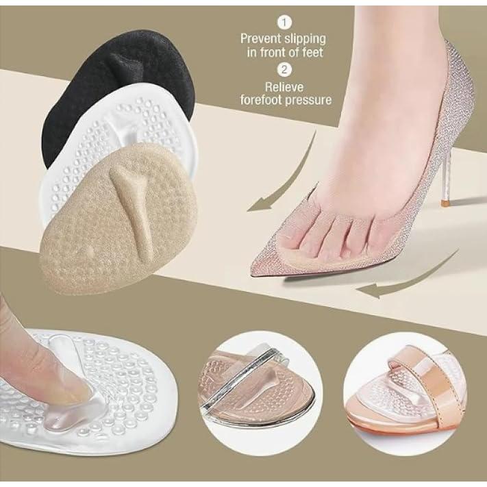 Almohadillas Metatarsales Ashoesert - 4 Pares Beige para Alivio del Dolor