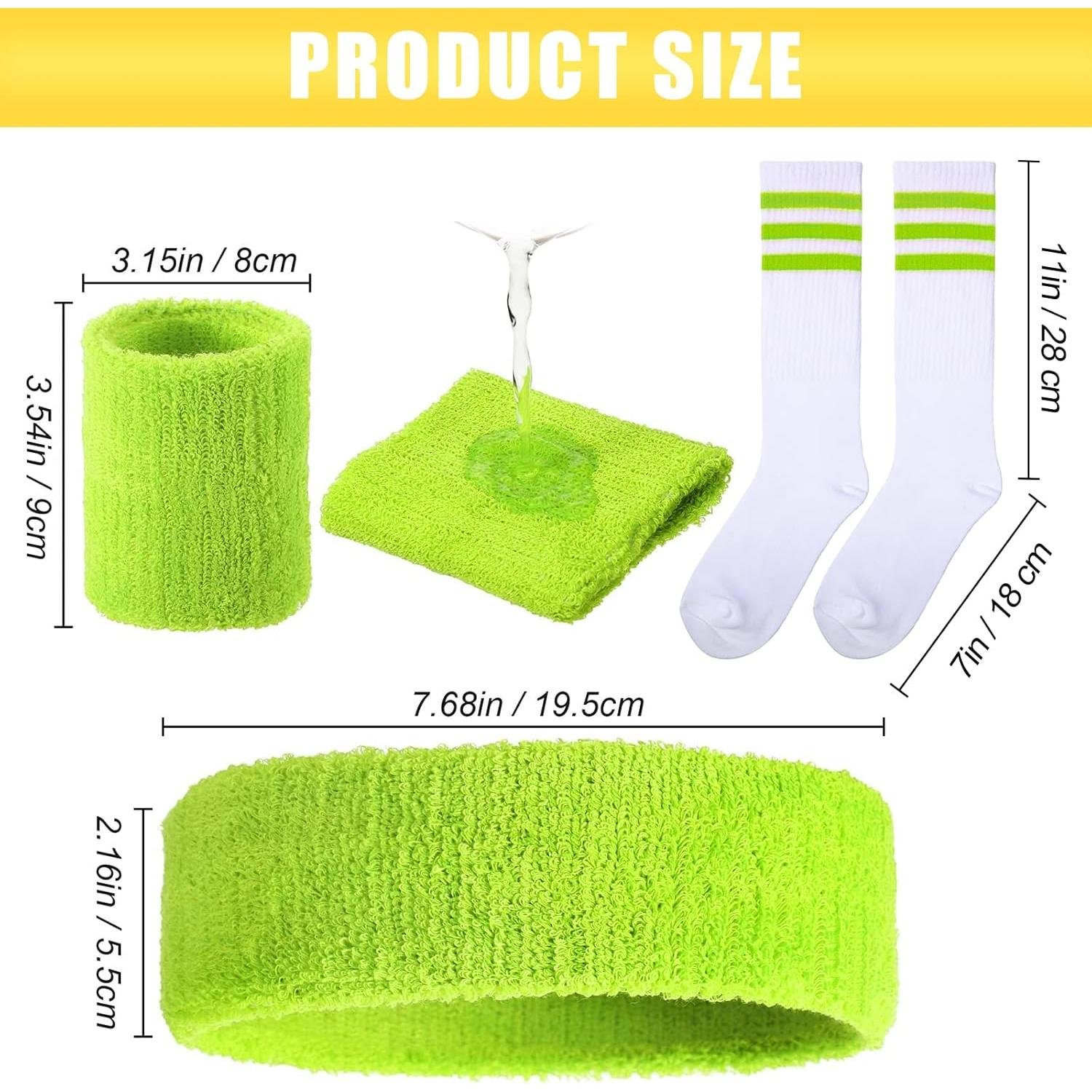 Conjunto de Ejercicio Neón Hillban - 4 Piezas para Mujeres y Hombres