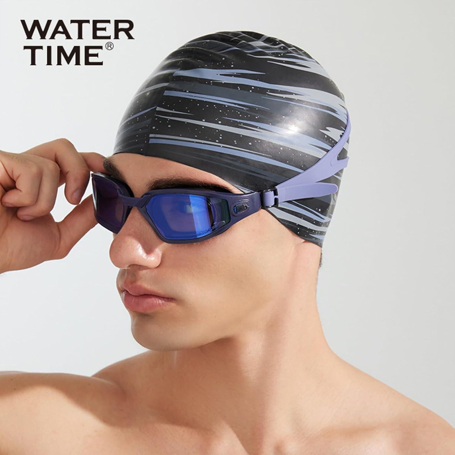 Gorro de natación WATERTIME de silicona para mujeres - 21x13.4cm