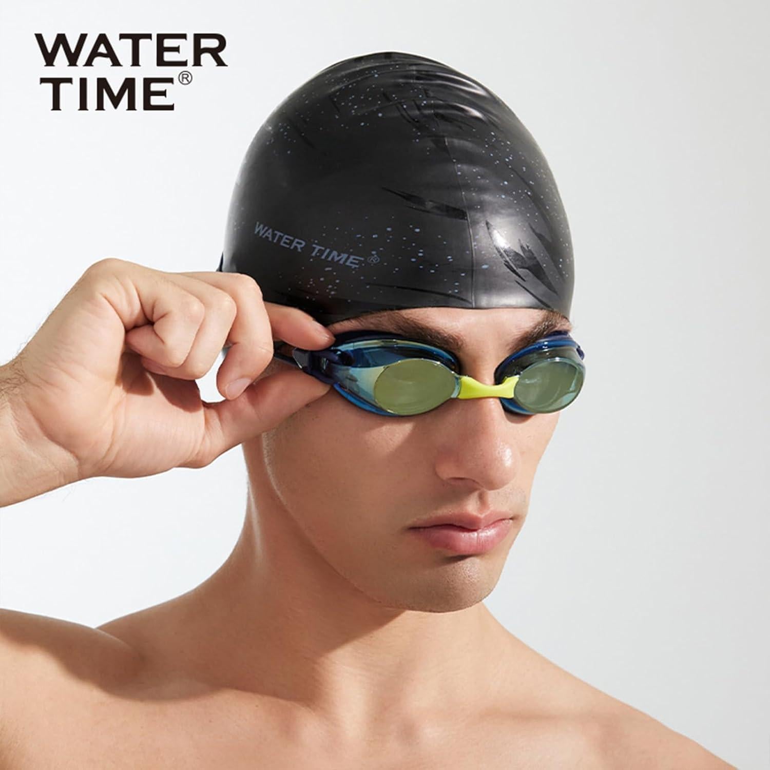 Gorro de natación WATERTIME de silicona para mujeres - 21x13.4cm