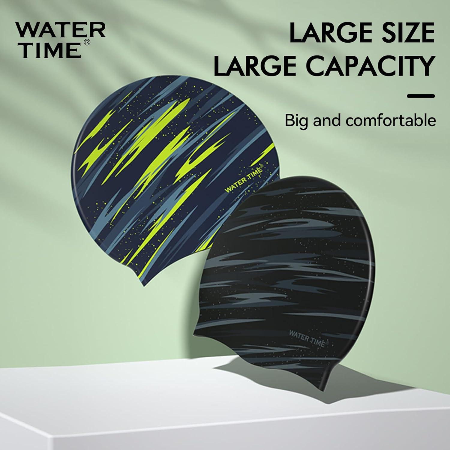 Gorro de natación WATERTIME de silicona para mujeres - 21x13.4cm